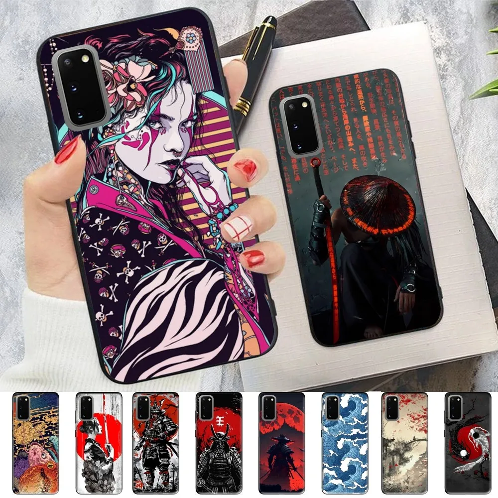 

Japanese Style Art Japan Phone Case For Samsung S 9 10 20 21 22 23 30 23plus lite Ultra FE S10lite Fundas