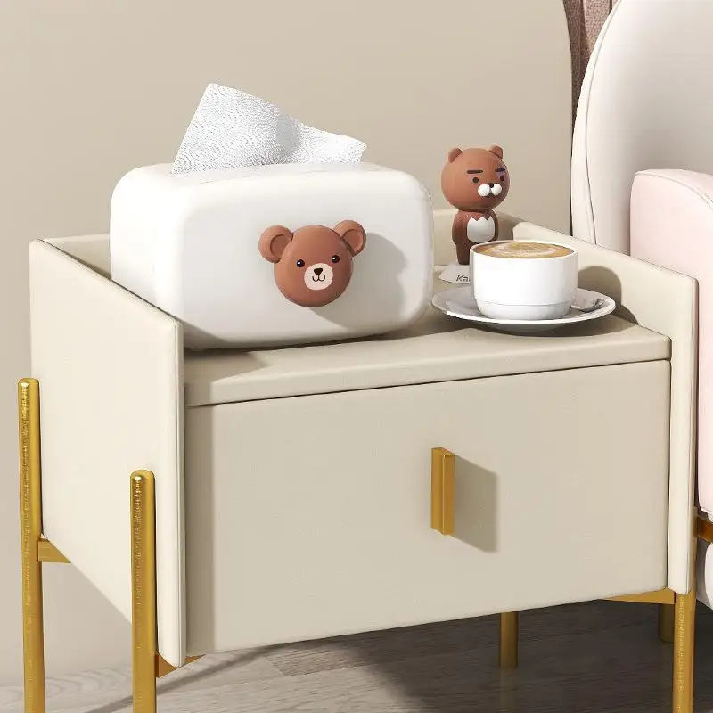 Cute Bear Liftable Tissue Box Wet Wipes Dispenser Holder Napkin Storage Box Bedroom Living Room Cartoon Desktop Paper Box