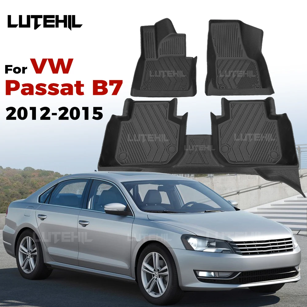 

Всепогодный напольный коврик из ТПЭ на заказ для VolksWagen VW Passat B7 2012-2015 2013 2014, автомобильный защитный коврик для салона, аксессуары