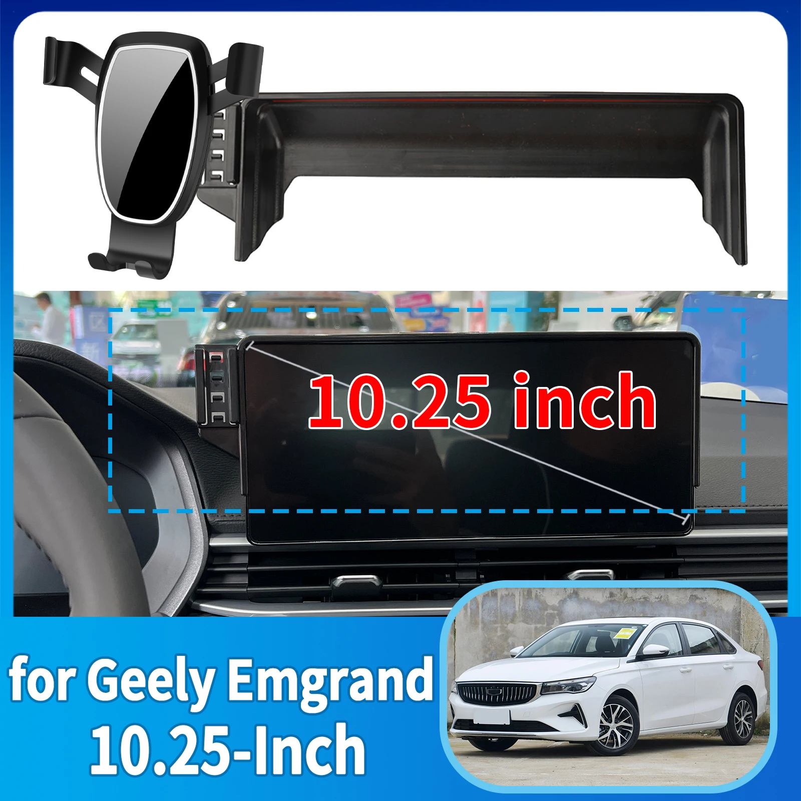 

fit for Geely Emgrand 10.25-Inch ​​Anti-Shake Screen Base Phone Holder Mount Stand ​​ Dedicated Car​​ accessoires