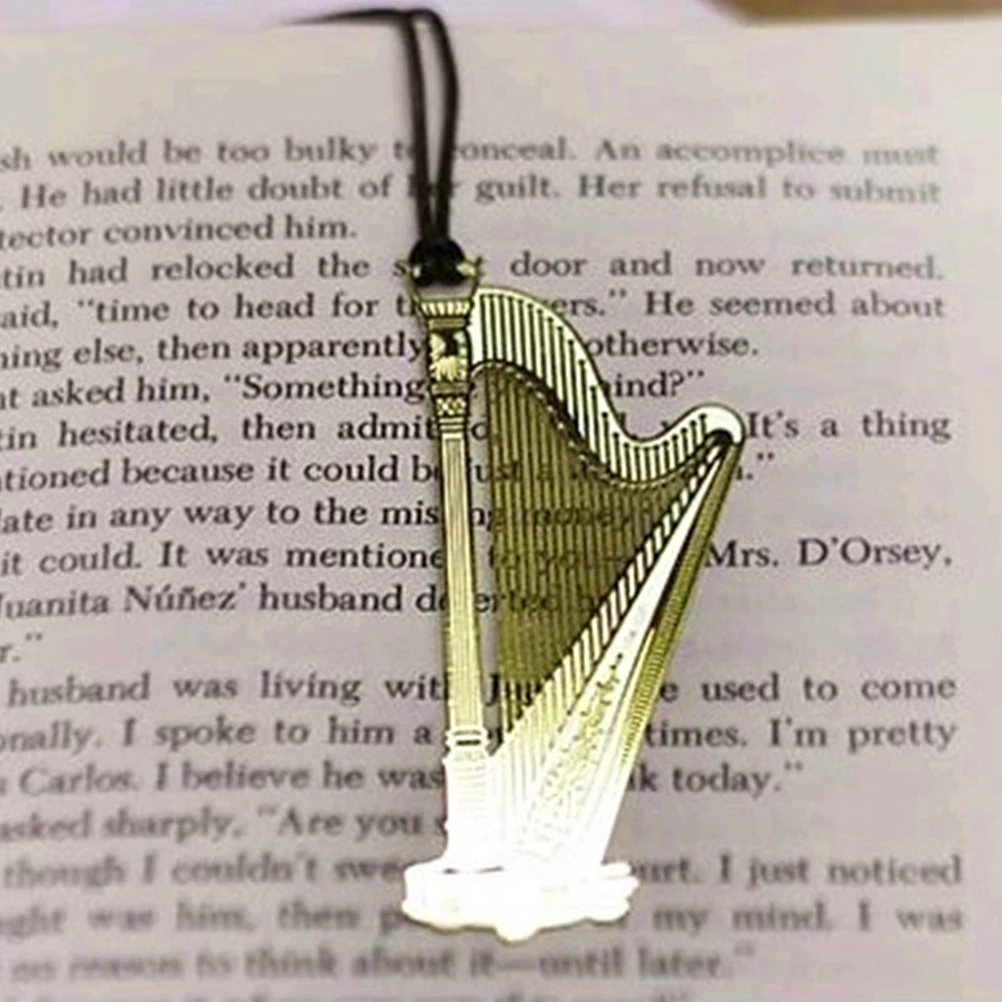 6 Stück Instrumenten-Lesezeichen, rostbeständig, Metall, Messing, kreative Lesezeichen, Vintage-Geschenke für Leser, Studenten, Lehrer