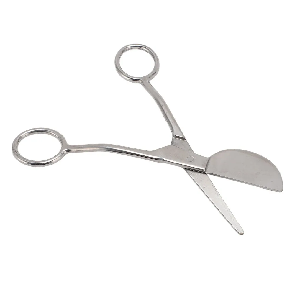 Double Bent Handle Duckbill Scissors Curved Offset Handle 6 Inch Carpet Scissors Silver Applique Scissors Textile Handwork