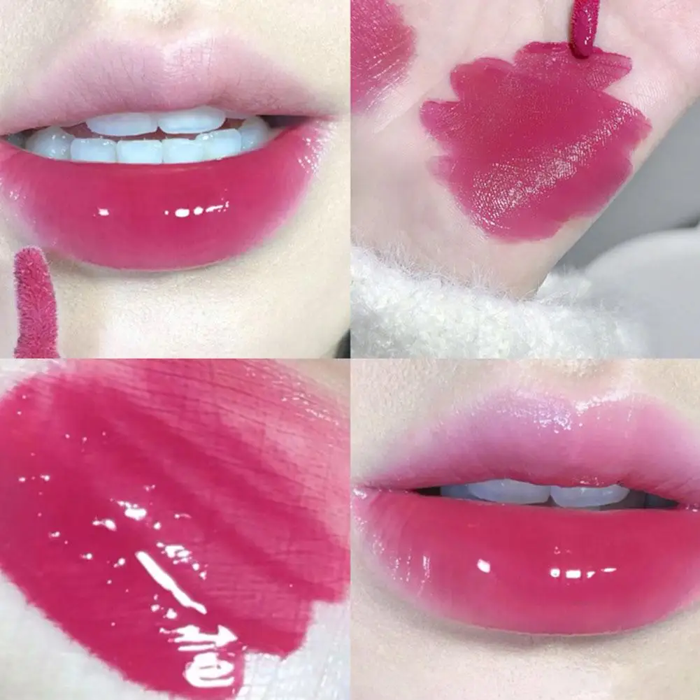 Mirror Water Lip Gloss, Berry Color, Clareamento, Impermeável, Hidratante de Longa Duração, Líquido Nutritivo Lip Glaze, Lábios Cosméticos