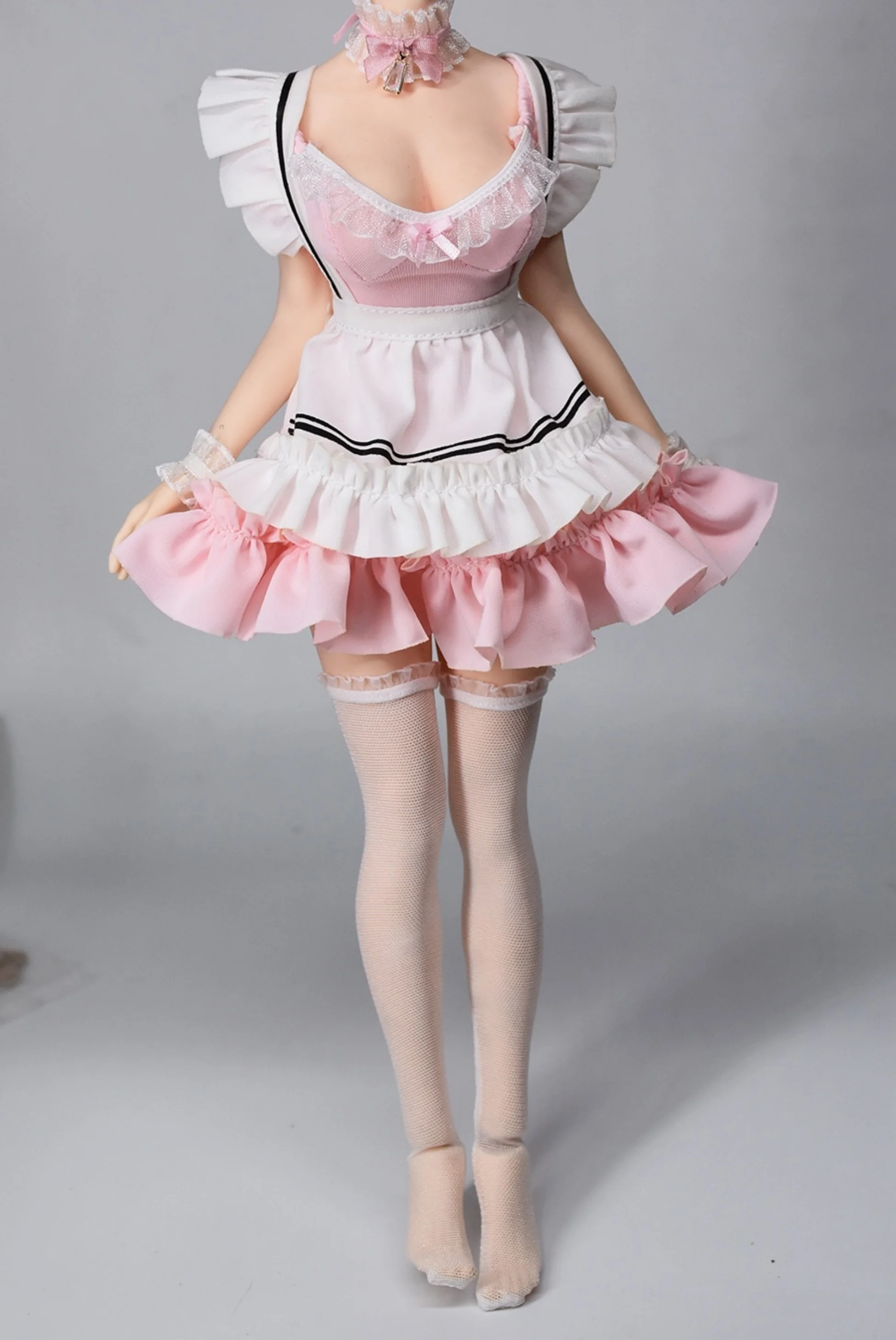 1/6 Maid Clothing Suit Costume Model Fit 12'' Female Girl Action Figure