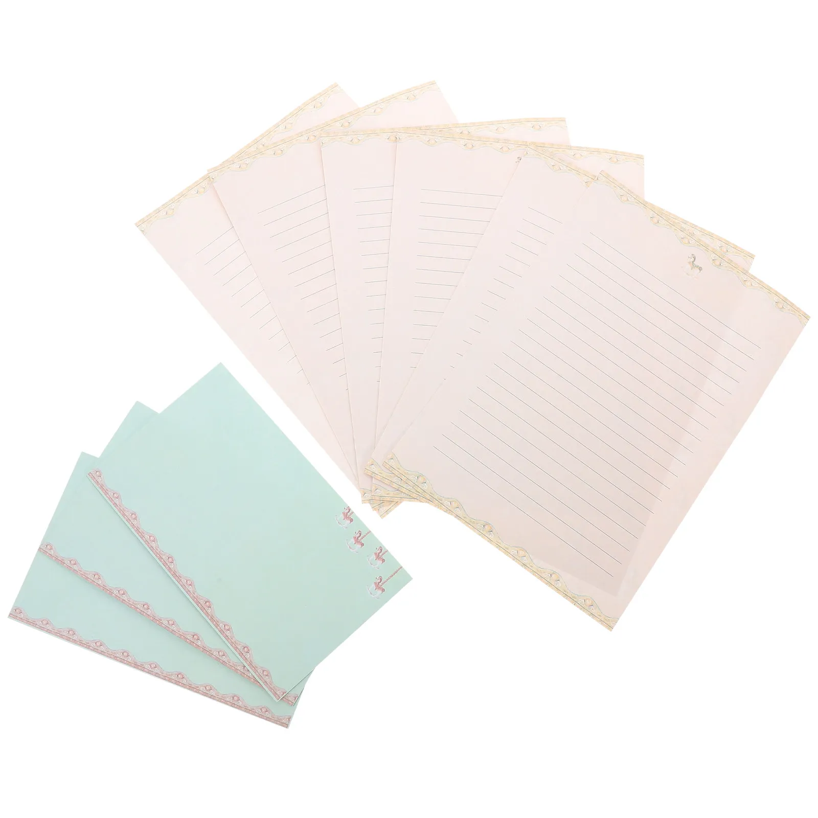 

5Sets Floral Animal Writing Paper Envelope Set Elegant Letter Stationery Paper Multi Use Kit Letter Stationery Set