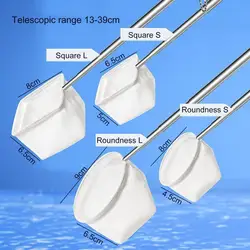 Collapsible Handle Fishing Net Flexible Durable Telescopic Fishing Net for Home Aquariums Long Handle Fish Tank Net for Easy