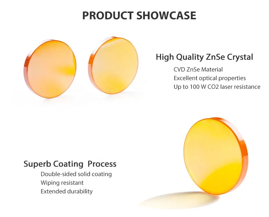 Top Manufacturer Yongli CO2 Imported ZnSe Focusing Lens, Diameter: 28mm