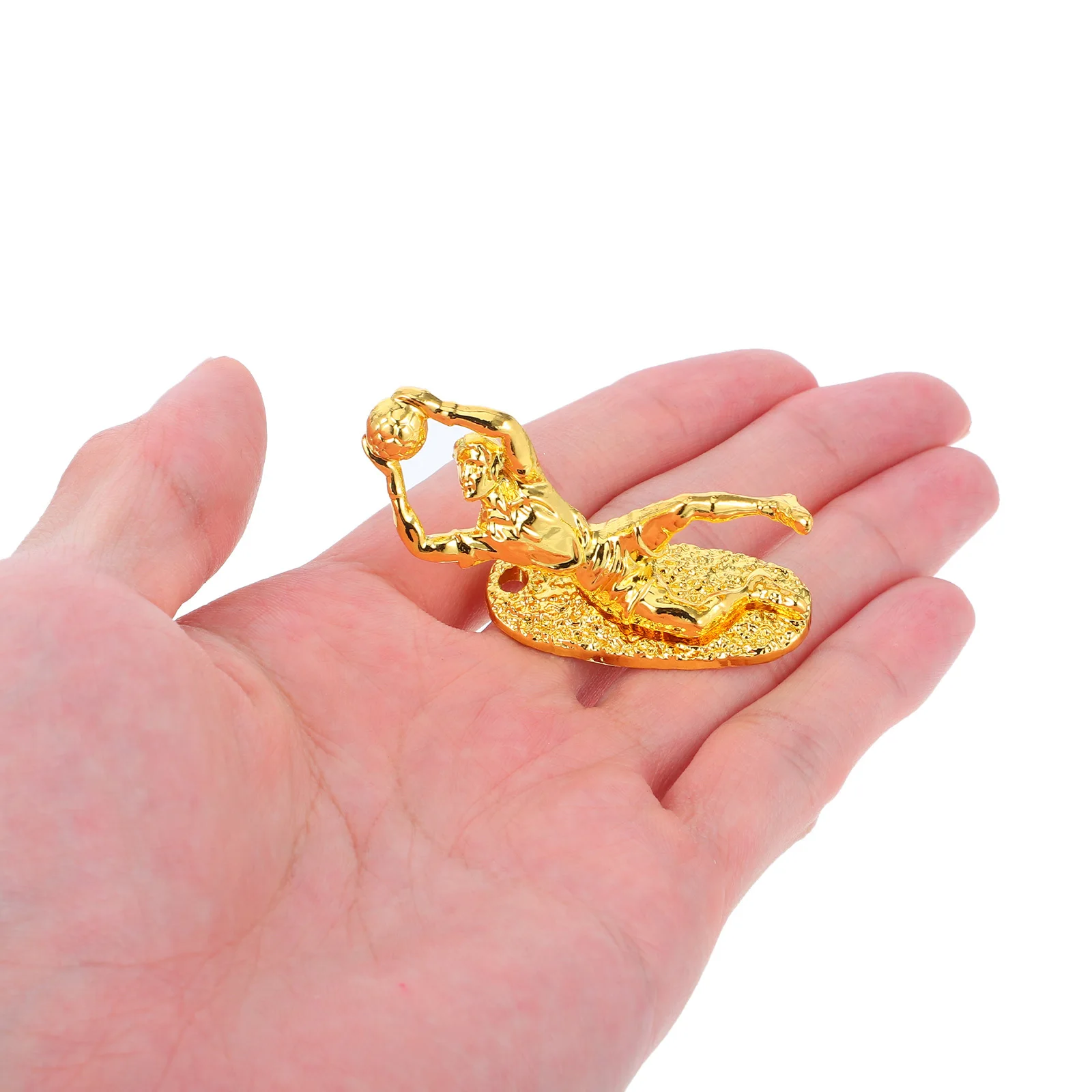 

2pcs Golden Goalkeeper Trophy Metal Soccer Match Award Cup Miniature Sports Competition Keepsake For Football Party Favors