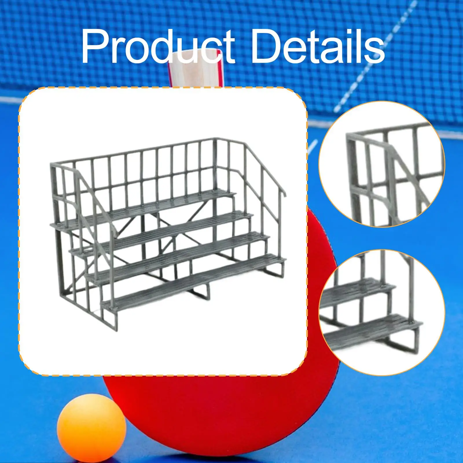 HO schaal grandstand model cadeau, realistische lichtgewicht creatieve miniatuur landschapsaccessoires, DIY 1:87 schaal grandstand