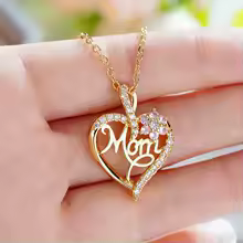Heart in Heart Necklace Hollow Heart Pendant Gift - YA3365-1