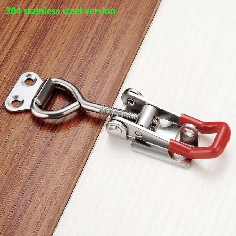 Non Slip Metal Lever Latch Quick Release Adjustable Tool Box Push Pull Toggle Clamp Catch Buckle