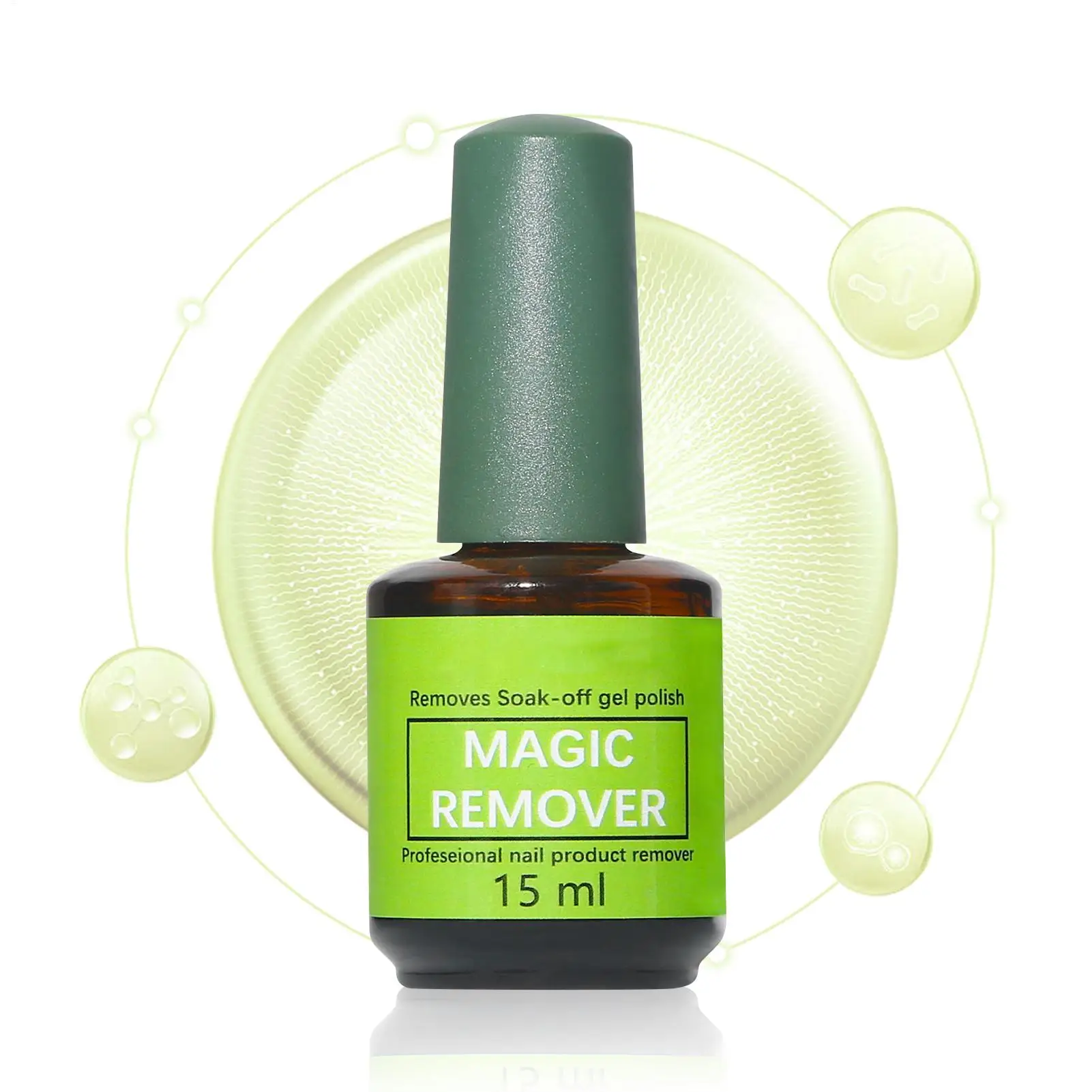 Gel-Nagellackentferner, Nagellack zum Einweichen, 3 Minuten entfernen schnell und leicht Gel-Nagellack, 15 ml, schnell wirkendes Maniküre-Werkzeug