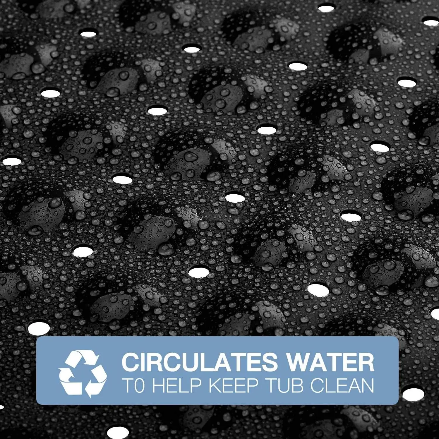 1 قطعة بولي كلوريد الفينيل عدم الانزلاق حمام حصيرة مع شفط الكؤوس و استنزاف ثقوب 15*27.6in/38*70 سنتيمتر-استنزاف سريع دش حصيرة حوض الاستحمام حصيرة الحمام حصيرة #5