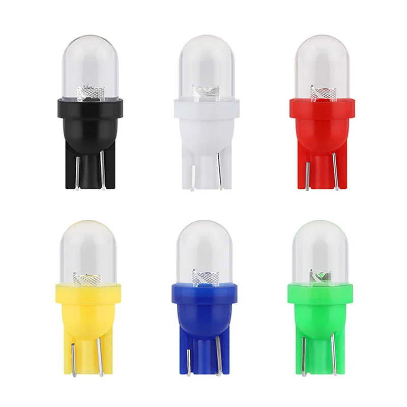 10Pcs Transparent Lens Instrument Cluster Panel Car Door Lights 12V Led Bulb T10 W5W 555 158 192 168 194 Arcade Pinball Light