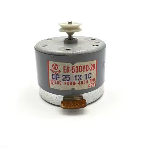 EG-530YD-2B Metal 530 Double Speed Reverse Motor CCW 12VDC 2000-4000RPM For Cassette Tape Deck Audio Motor Wheel Accessories