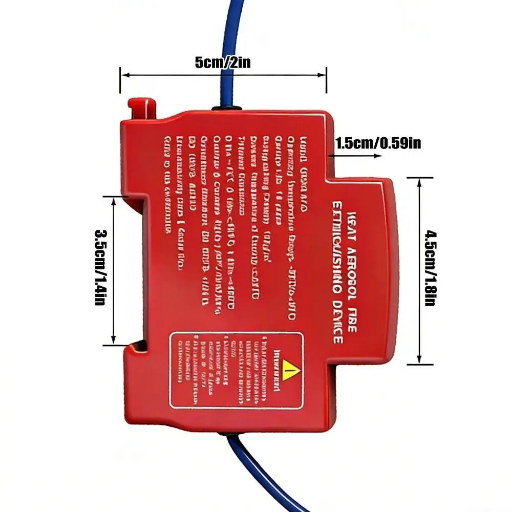 Dual-Line Design Flame Retardant Device Flame Retardant Automatic Activation Automatic Fire Extinguishing Sticker DIN Rail Mount