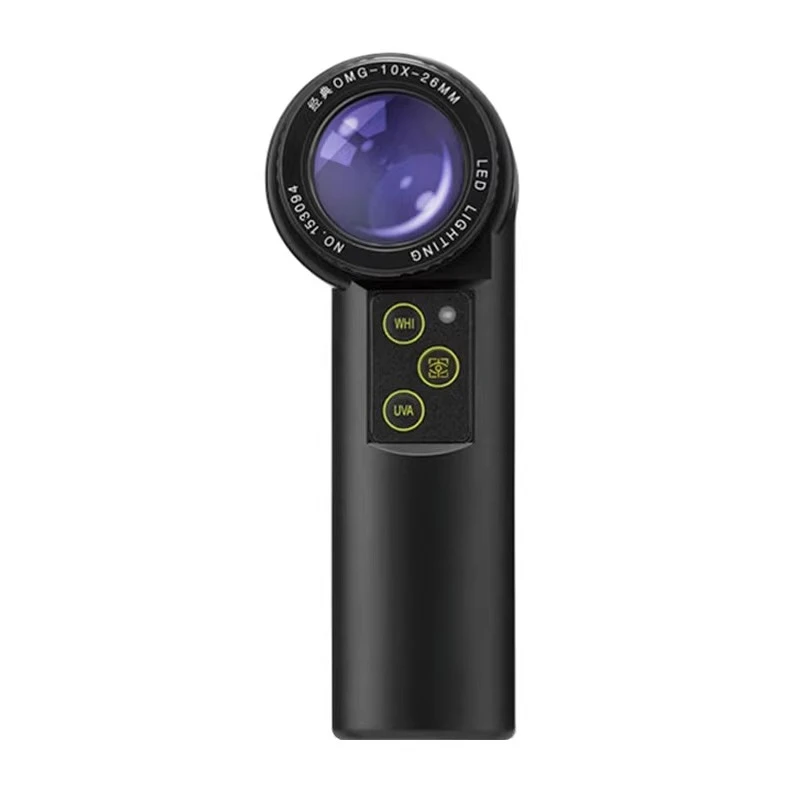 10x HD Portable Handheld Lighted Antique Jewelry Gemstone Magnifier for Appraisal