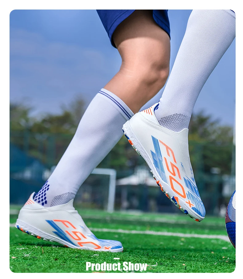 Neue Herren-Fußballschuhe für Rasen, Ultraleicht, Sportlich, Bequem, Indoor-Stollen, Rutschfest, FG, Turf, Futsal, Erwachsene, Rutschfeste Fußballstiefel – Detail 21