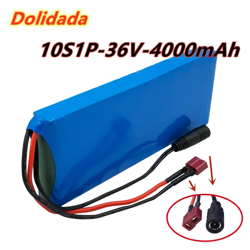 10S1P 36V 4000mah Battery Pack 4Ah 18650 Lithium Li-ion Rechargeable Batteries Ebike Electric Car Bicycle Scooter 20A BMS 500W