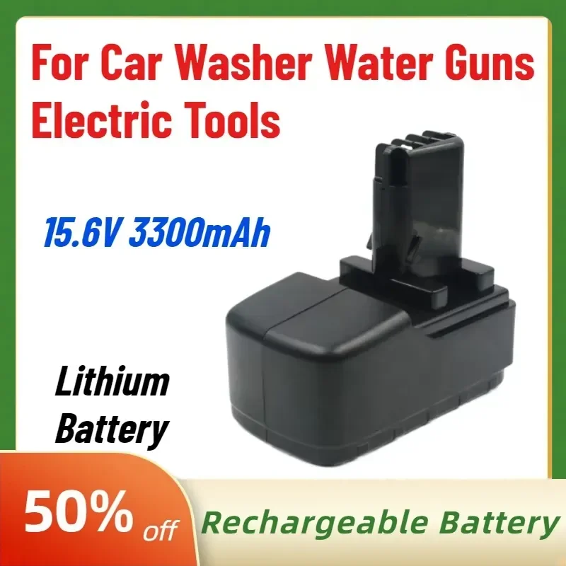 High-Quality New 15.6V 3300mAh Lithium Battery for Car Washer Water Guns Electric Tools Long Battery Life Large Capacity