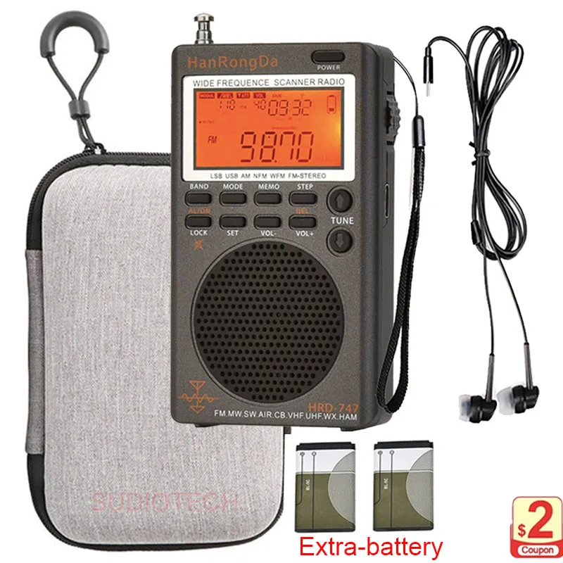 New FM portable full all band radio stereo or Broadcasting Kit mini Radio Receiver for outdoor picnic vacation off-road