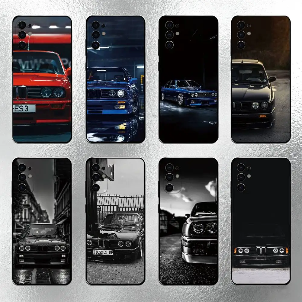 Cool Sports E-E30 Car  Phone Case For Samsung S25,S24,S21,S22,S23,S30,Ultra,S20,Plus,Fe,Lite,Note,10,Black Cover
