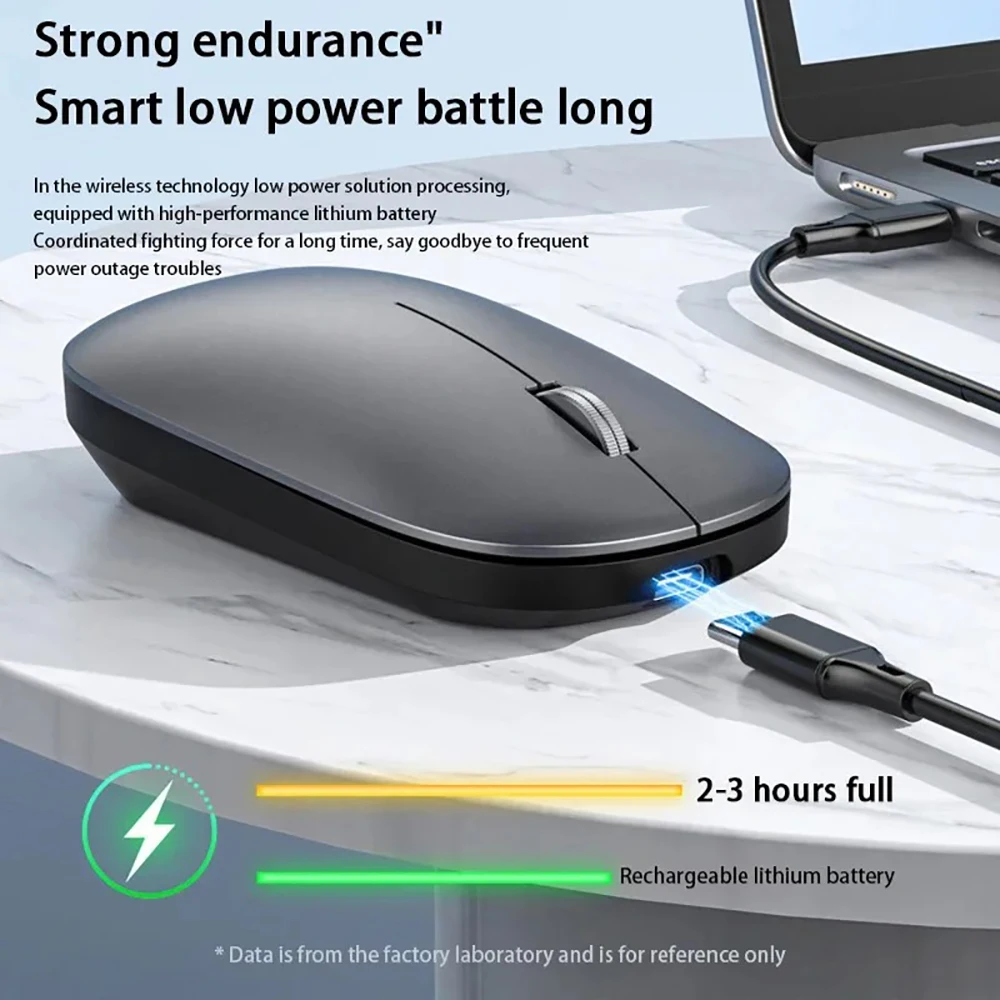 Mouse Bluetooth Mode Ganda 2.4G Mouse Nirkabel Mouse Isi Ulang Mouse Gaming Mouse Tombol Senyap Kantor untuk PC Laptop Tablet