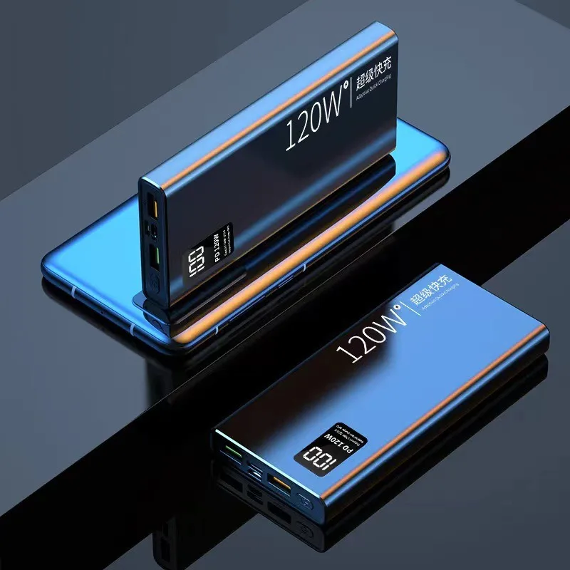 

120 Вт Power Bank с быстрой зарядкой 10000/20000 мАч Портативное внешнее зарядное устройство для IPhone Xiaomi Huawei Samsung PowerBank
