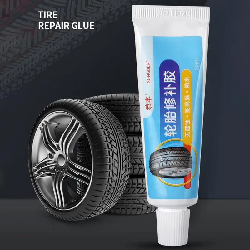 Rubber Glue Super-Glue Adhesive For Sidewall Puncture Waterproof And Strong Bonding 30ml Glue For Rubber Edge And Tube Repair