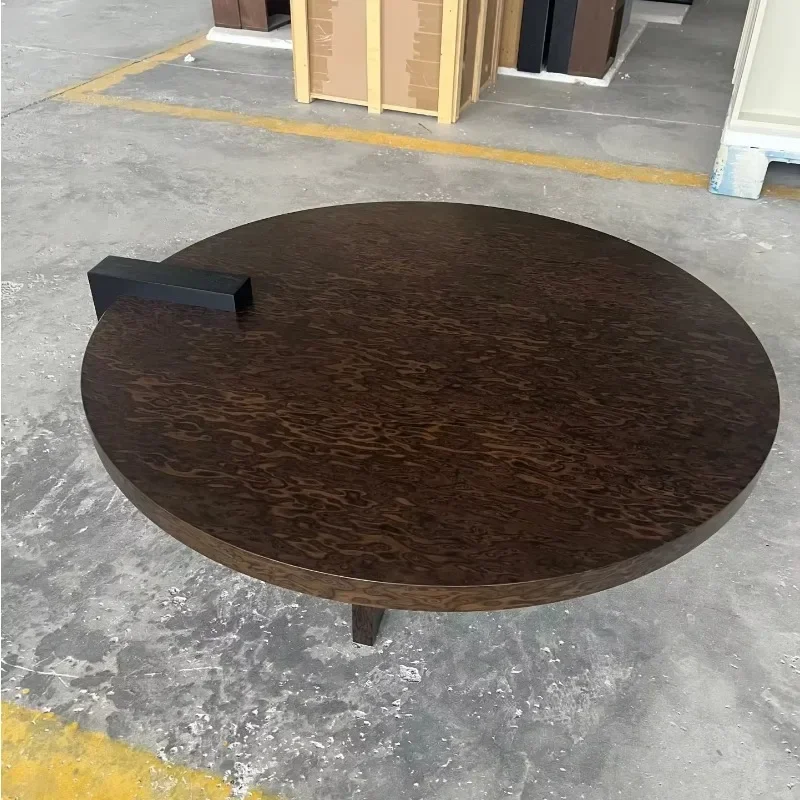 Scandinavian-style Wabi-Sabi Eco-Friendly Durable Solid Wood Tree Knot Coffee Table for Living Room Hotels Cafs Homestays