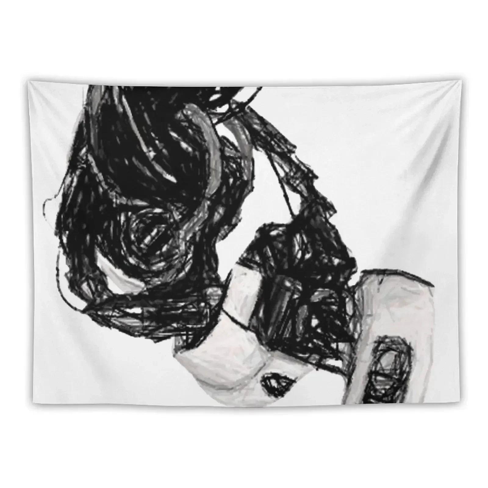 GlaDos Free Draw Tapestry Decoration Aesthetic House Decor Cute Room Decor Tapestry