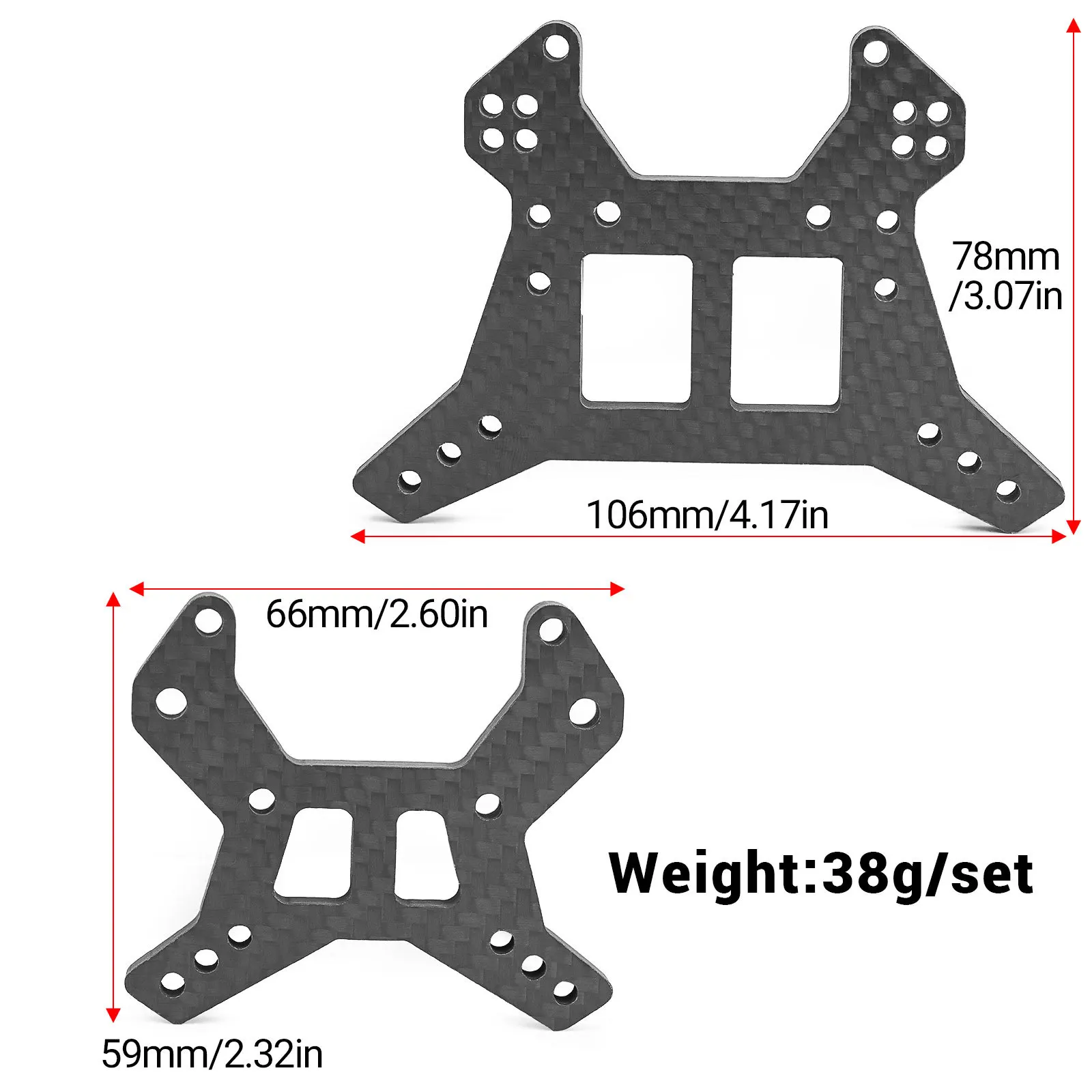 Ultimate Upgrade for Typhon 6S! Carbon Fiber Shock Towers - Lightweight & Strong for Precision Handling & Faster Response