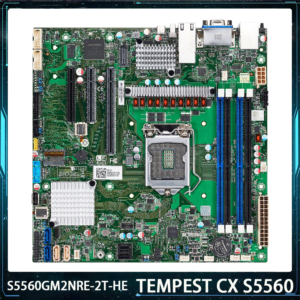 S5560GM2NRE-2T-HE 서버 마더보드, TYAN C256 LGA1200 DDR4 USB3.2 지지대 Xeon E-2300 11 세대 M-ATX, S5560