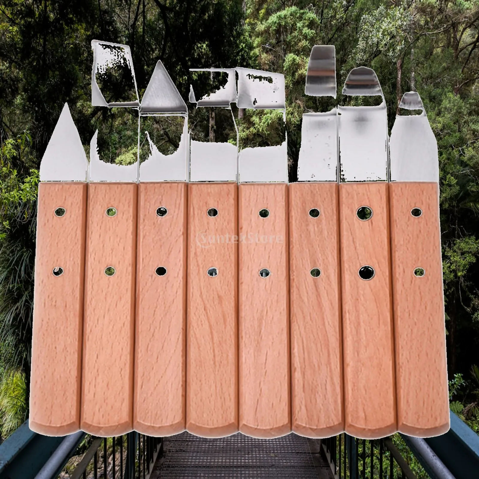 8Pcs Craft Trimming Ceramic Tools Set Practical Easy to Use Clay Sculpture Knives for Spoons Pumpkins Woodgrain Cups Woodworking