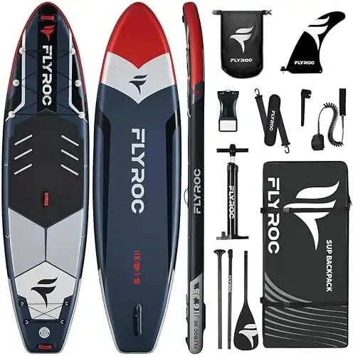 11'6x35'' Extra Wide Iatable Paddle Board, 450lb acity Stand Up Paddle Board for Adults (x3), Stable Iatable SUP, All
