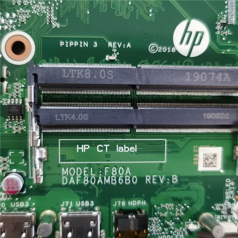 Imagem -04 - Placa Principal para hp 260 g3 dm Daf80amb6b0 Celeron 3865u Ddr4 L37693001