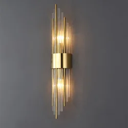 Crystal LED Wall Lamp Light Luxury Wall Light Modern Nordic Sconces Indoor Lighting Home Decor Bedside Living Room Bedroom