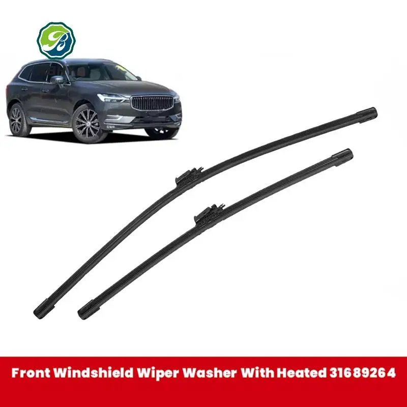

ABHY-1Set Car Front Windshield Wiper Blade Kit With Heated Washer 31689264 For VOLVO XC60 2018-2023 31490720 31689263