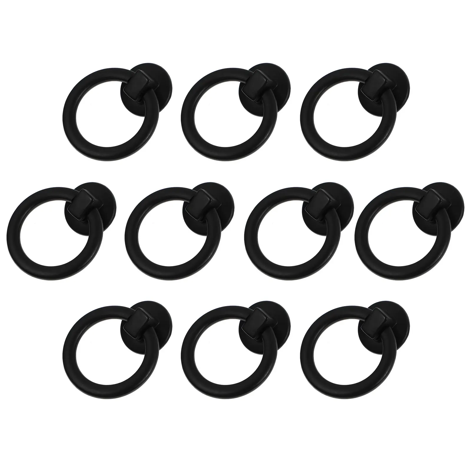 

10 Pcs Single Hole Handle Anti-rust Handles for Door Durable Knobs Drawer Modern Design Cabinet Grips Iron Pull