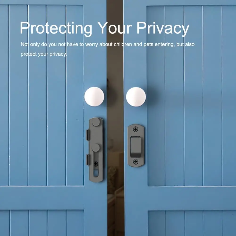 2 قطعة/المجموعة قفل باب الحظيرة، قفل باب الحظيرة المنزلق 180 درجة، قفل باب الحظيرة، باب منزلق، باب الحيوانات الأليفة، المرآب، الحمام، النافذة، في الهواء الطلق (أسود) #6