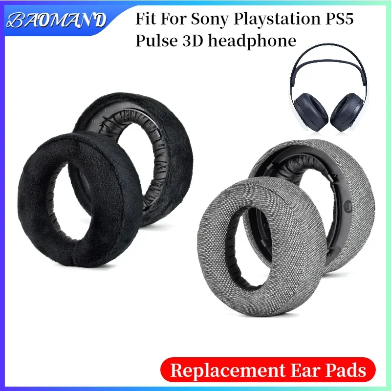 

Replacement Ear pads for Sony Playstation PS5 Pulse 3D Headphones Earmuff Ear Pads Cushion Cover Sleeve BAOMAND