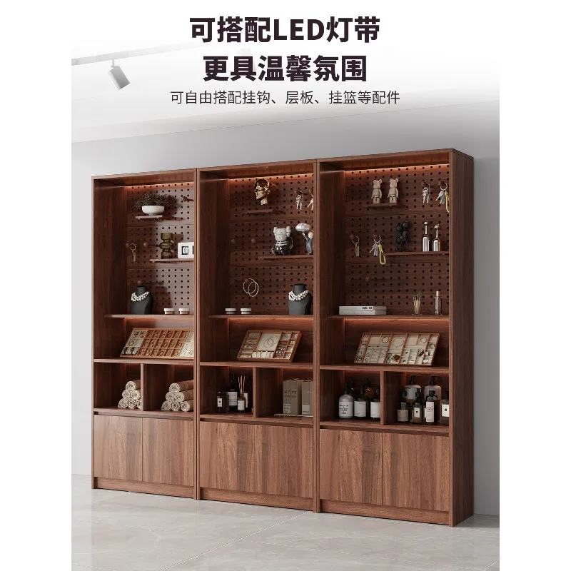 Cave board display cabinet Commercial floor rack Multi-layer stationery store Jewelry pendant Storage storage cabinet Container
