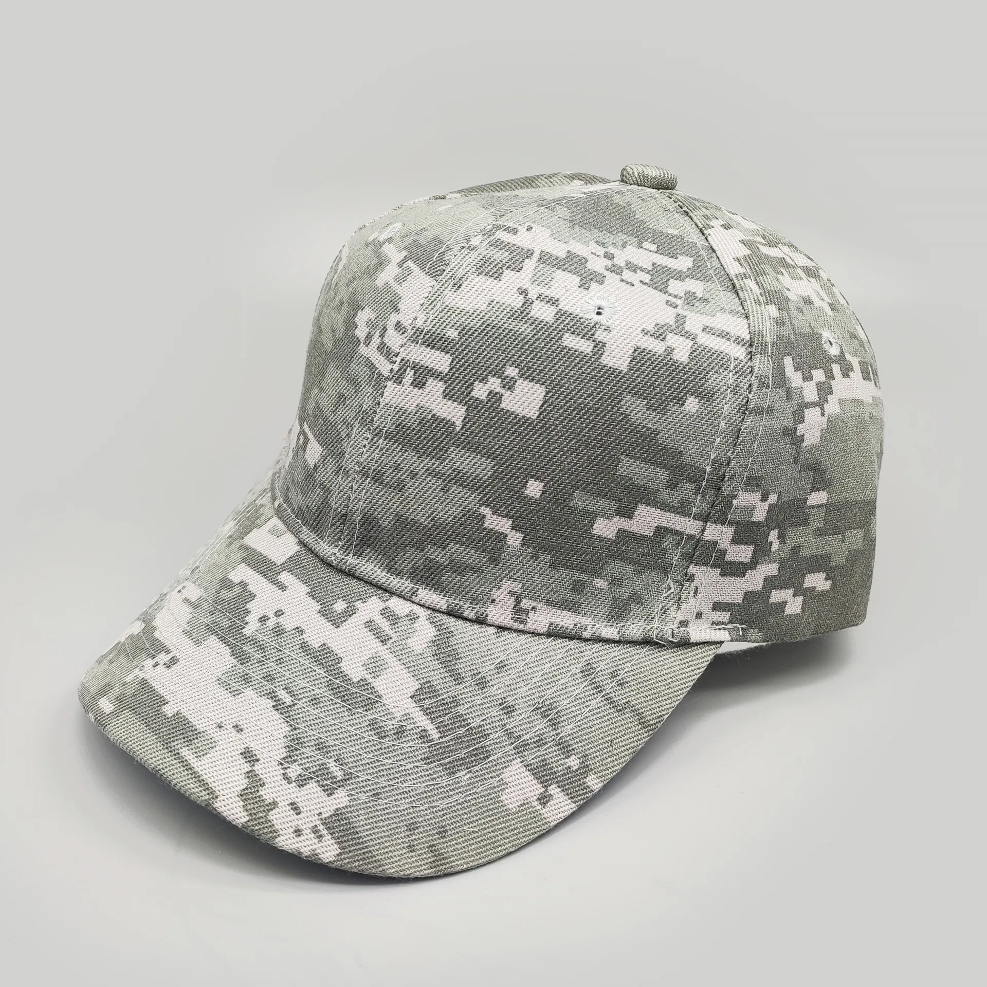Customized Printed Logo Outdoor Sunscreen Sun Hats Camouflage Sports Jungle Hiking Hunting Baseball Caps