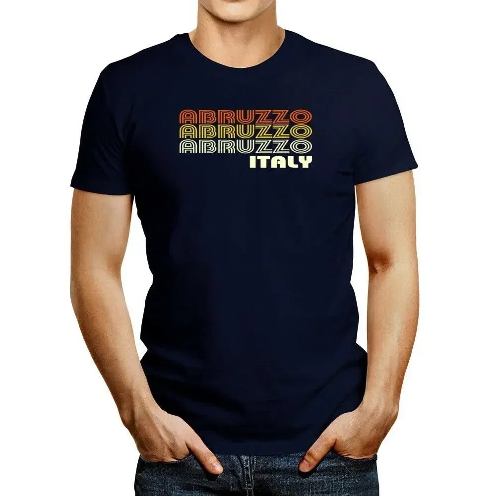 

Retro Color Abruzzo T shirt 2024 High quality Brand T shirt Casual Short sleeve O-neck Fashion Printed 100% Cotton