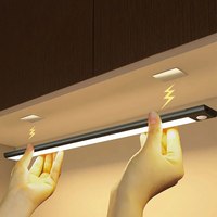 LED Cabinet Light USB Type-C Rechargeable Motion Sensor Led Lamp for Kitchen Wardrobe Cabinet Lighting 20cm/30cm/40cm/50cm/60cm