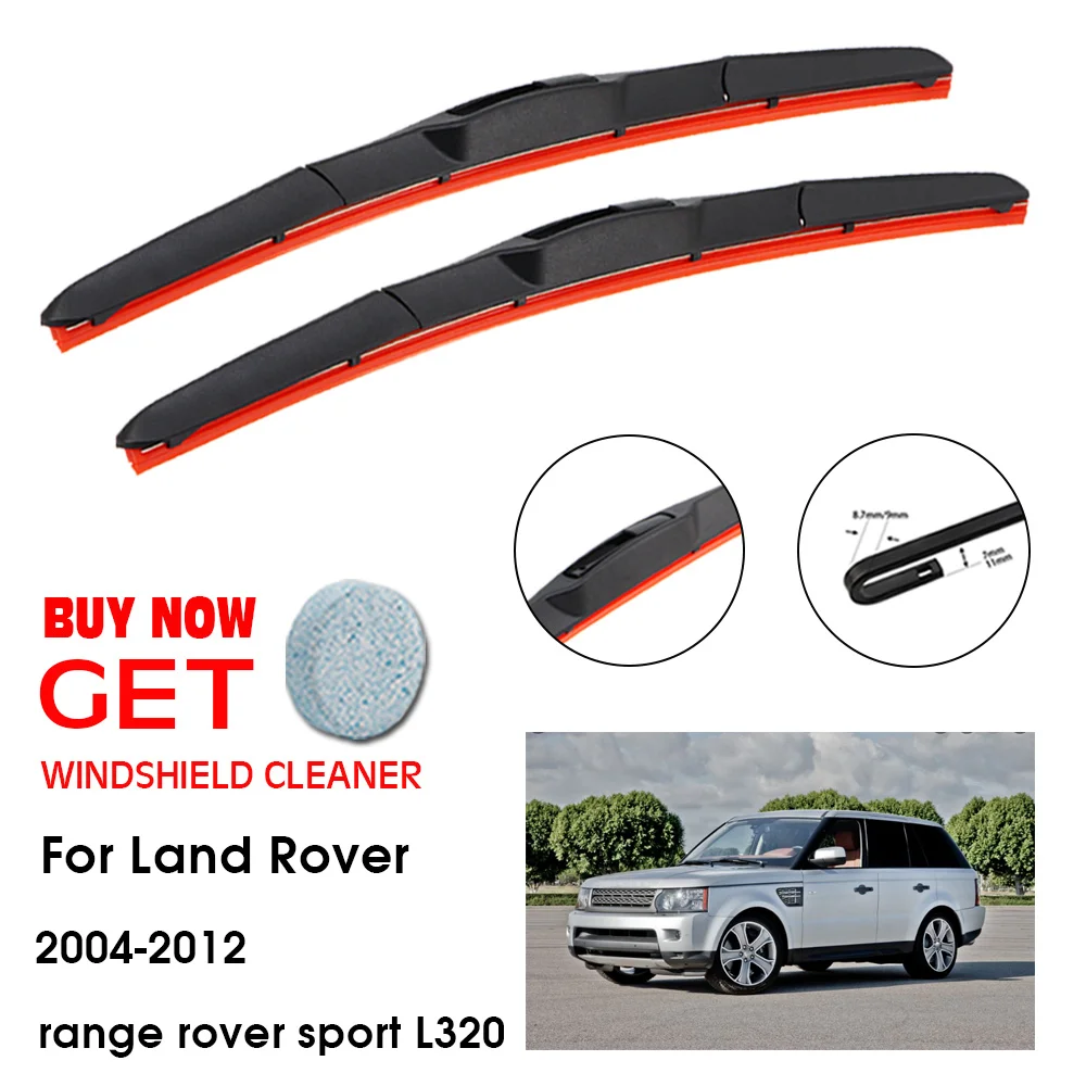 

Car For Land Rover range rover sport L320 22"+22"2004-2012 Front Window Washer Windscreen Windshield SilicaGel Wiper Accessories