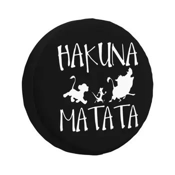 Timon Pumba Hakuna Matata Pokrowiec na koło zapasowe do Jeep Mitsubishi Pajero 4x4 Trailer Niestandardowy ochraniacz opony 14
