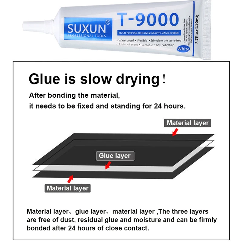 15/50/110ml T9000 Glue Better Than B7000 Adhesive Epoxy Resin Repair Cell Phone Touch Screen Liquid Glue Jewelry Craft Adhesive