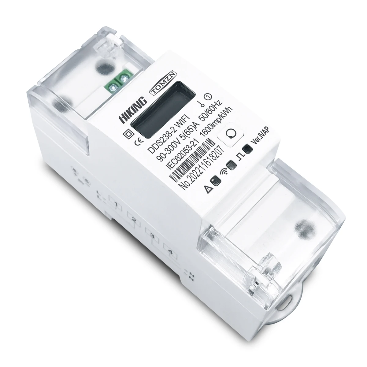 TOMZN Tuya Single Phase Din Rail WIFI Smart Circuit breakers With Energy Meter kWh Timer 110V 220V AC 50/60Hz 65A