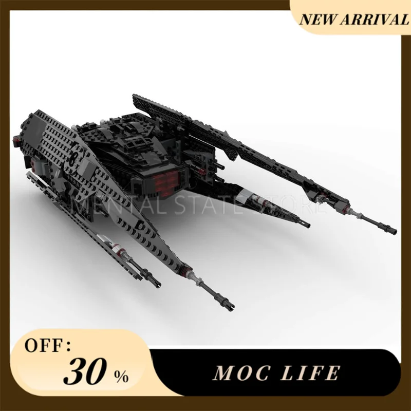 NEW 740PCS Customized MOC Fighter Tie Silencer Knights of Ren Edition Building Blocks Bricks Creative Assembly Toys Holiday Gift